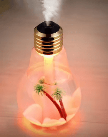 AquaGlow BH-200 Bulb Humidifier Ultra-Quiet Cool Mist White