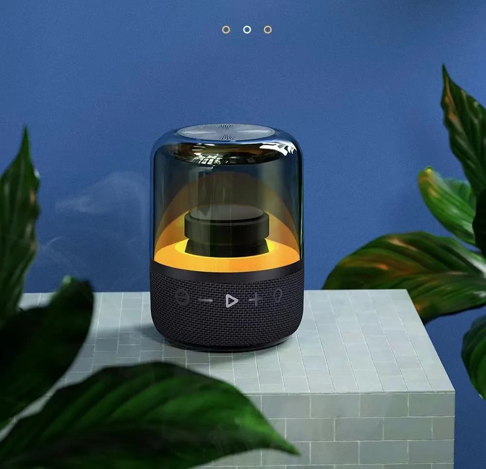 New Z5 Mini Bluetooth Speaker Waterproof Subwoofer LED Light Black