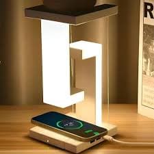 LuminaTech AG-LED01 Desk Lamp Anti-Gravity LED with Wireless Charger – Black