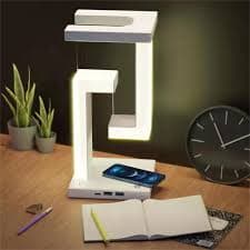 LuminaTech AG-LED01 Desk Lamp Anti-Gravity LED with Wireless Charger – Black