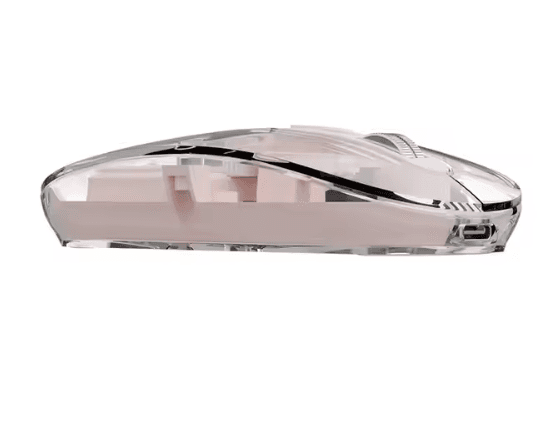 WIWU WM105 Wireless Mouse Crystal Transparent Rechargeable 2.4GHz 10m Range Sky Blue/Gray