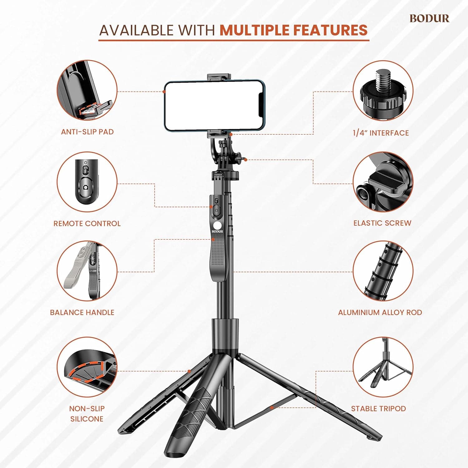 360° Rotating Black Phone Holder – Universal Car, Motorcycle, Bike & Electric Scooter Mount, Plastic Construction, New Model 20002495801