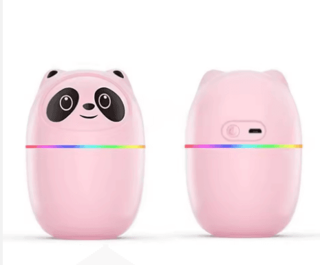 Cute Cartoon Panda Mini Air Humidifier – 30 ml/h Cool Nano Mist, USB‑Powered, Easy‑Clean, White