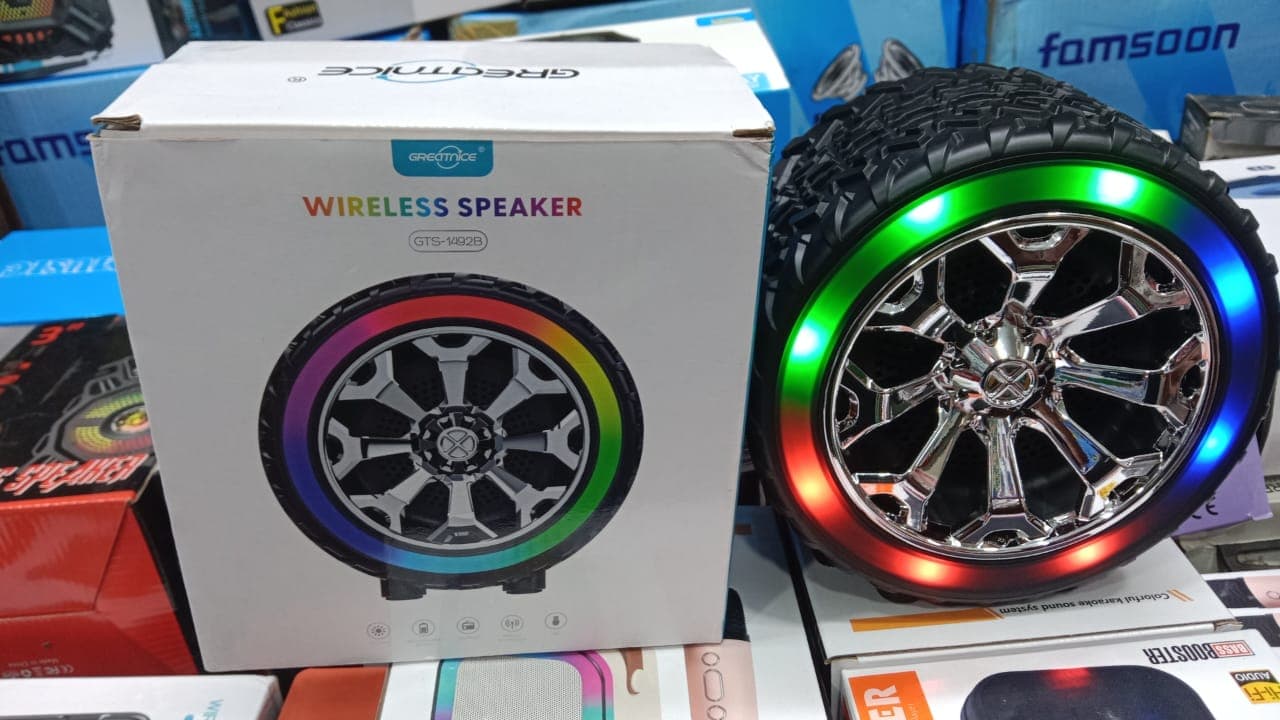 SoundWave SB-100 Portable Bluetooth Boombox 10‑30W 4.1‑Channel RGB LED Waterproof Speaker – Multicolor