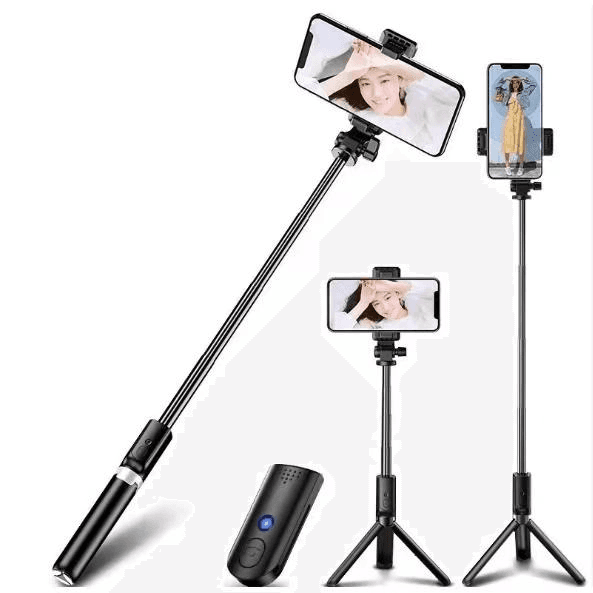 N09 Wireless Bluetooth Selfie Stick Tripod with Remote, Rear‑View Mirror & Fill Light – 7.9‑36″ Extendable, 360° Rotating Phone Holder, 270° Adjustable Head – Perfect for TikTok, Vlogging & Travel