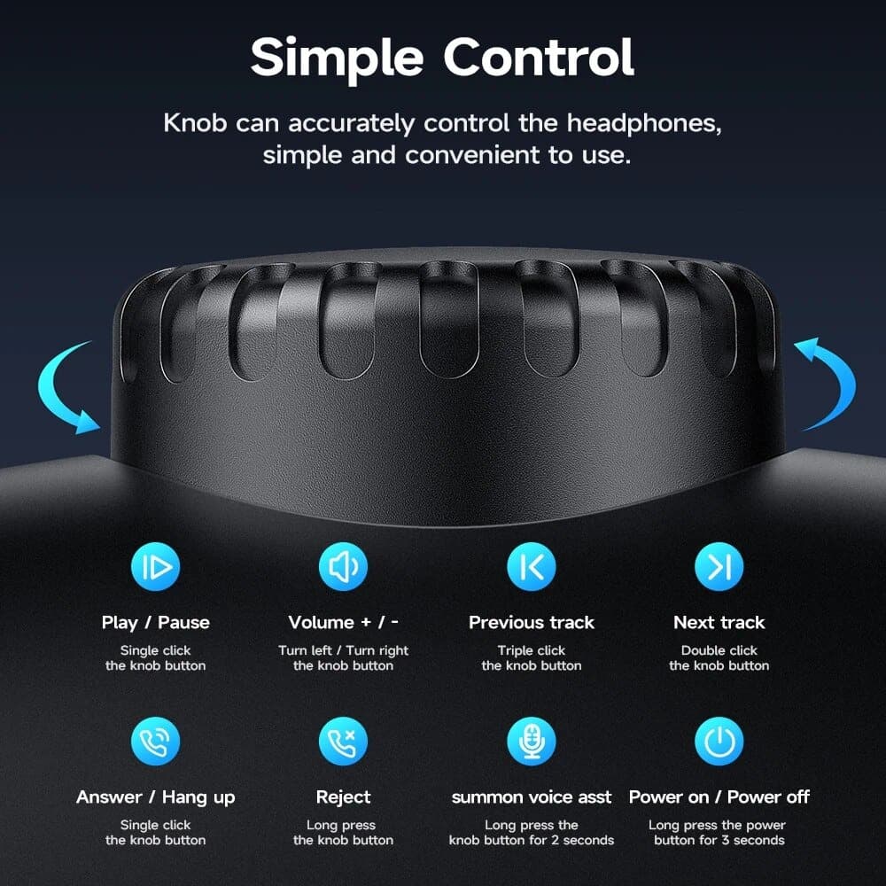 HOCO W35 Max Bluetooth 5.3 Over‑Ear Headphones – 40mm Hi‑Fi Drivers, ANC (45 h ON / 90 h OFF), 800 mAh Battery, Mic, 90‑Hour Playtime – Sports Wireless Earbuds.