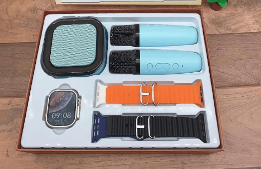 TechPulse S200 Smartwatch 4‑in‑1 with Bluetooth Speaker – Multi‑Function, Bluetooth Audio, Black
