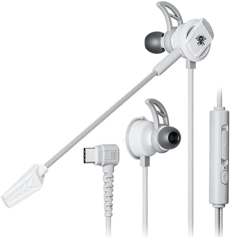 Plextone RX3 Pro Gaming Earphones - 10mm Drivers, Detachable ENC Mic, Type-C