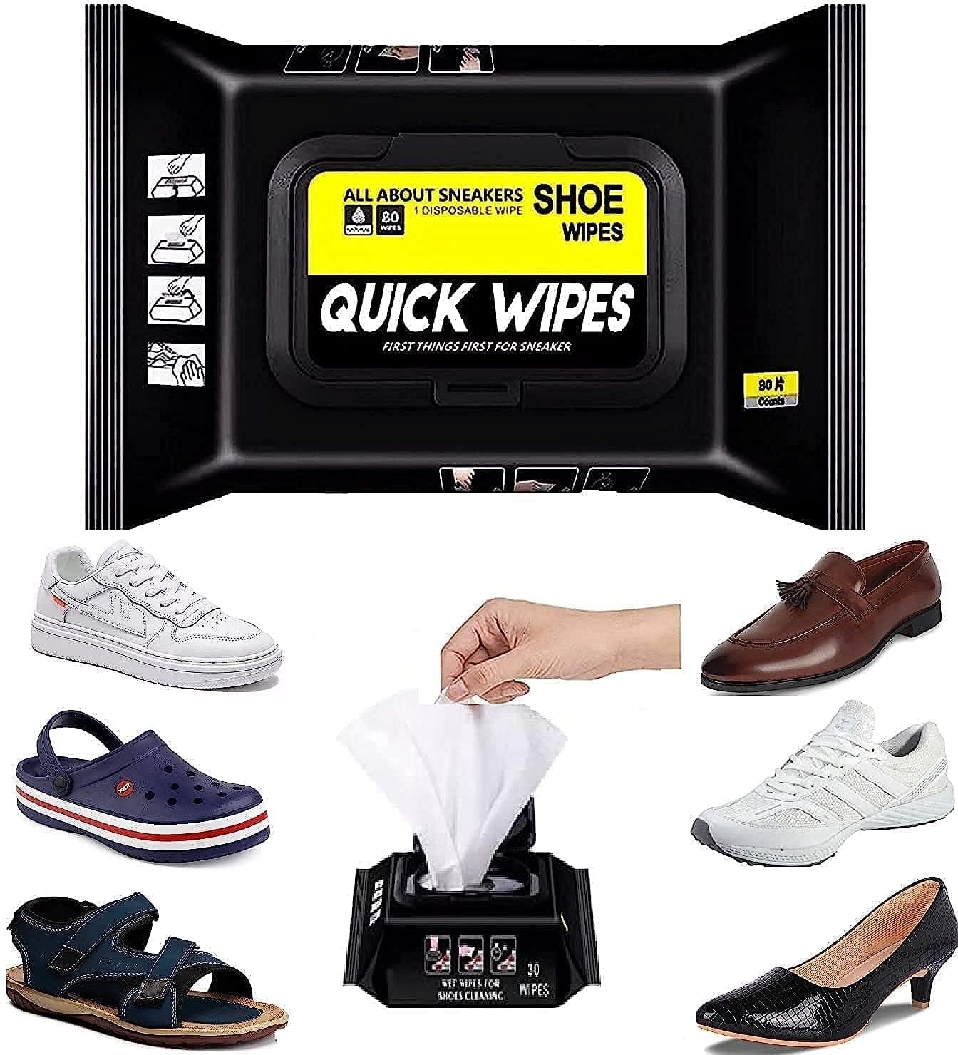Shoe Cleaning Wipes 80 Pack - product image 1