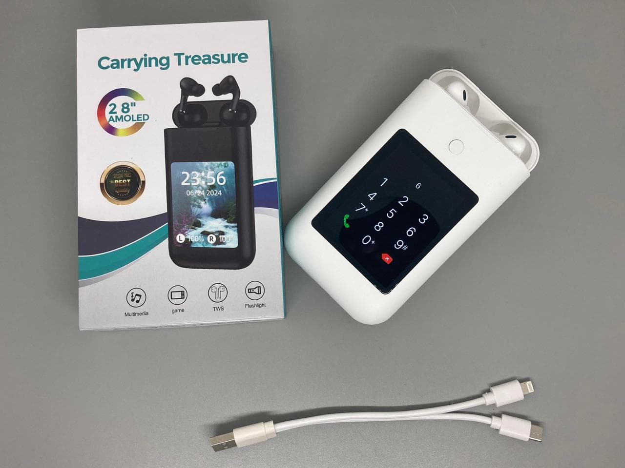 A98 Power Bank with Built-In ANC Earbuds - product image 4