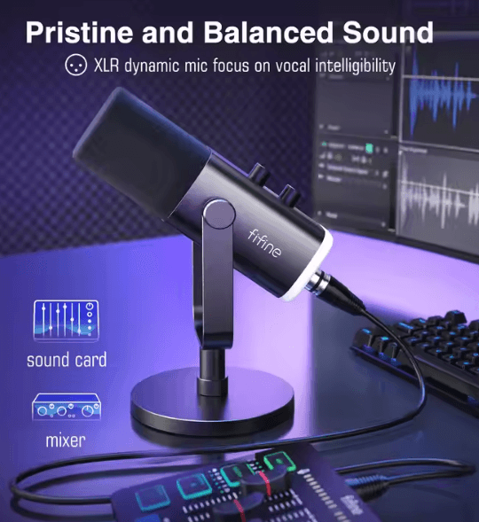 FIFINE AmpliGame AM8 USB/XLR Dynamic Microphone - product image 3