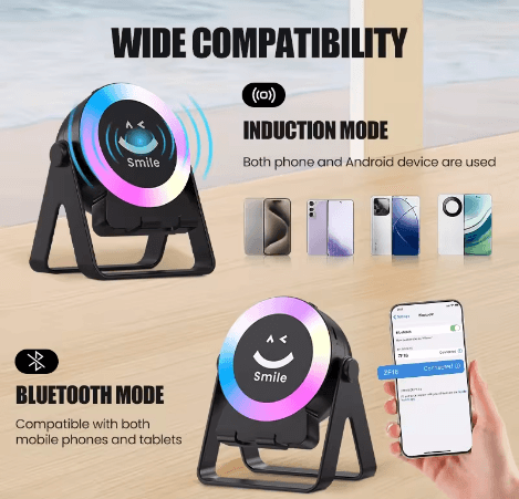 360 Rotating Bluetooth Speaker with Phone Stand - product image 5
