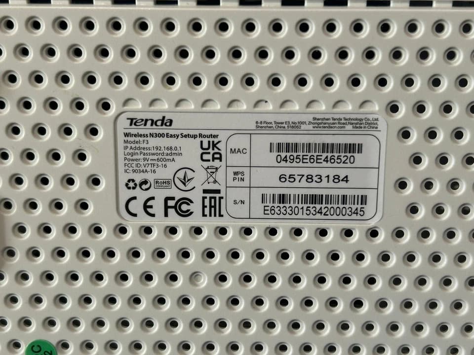 Tenda F3 WiFi Router - product image 1