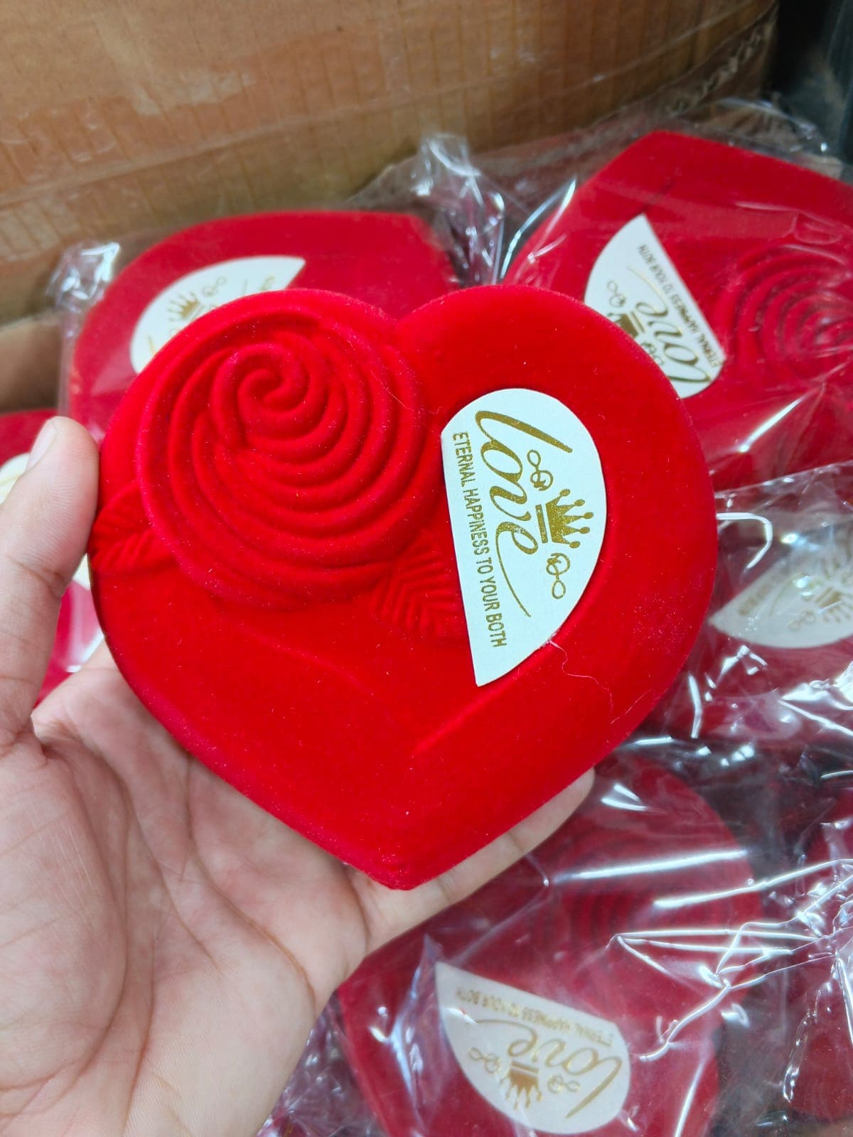 Heart Shaped Gift Box with Teddy and Rose - product image 2