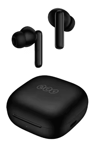 QT43 Wireless Earbuds Black - Clear Sound, Comfortable Fit, Budget Friendly