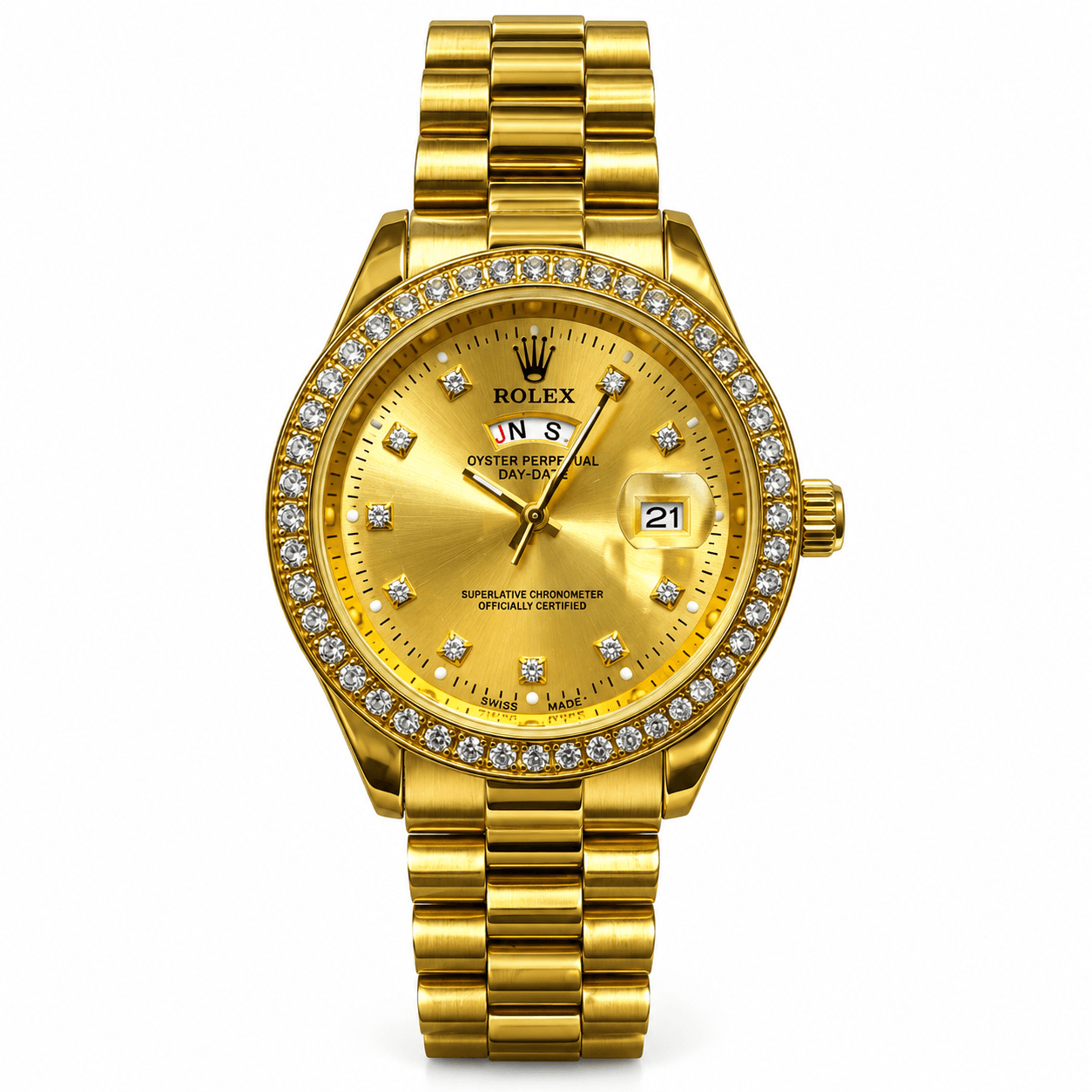 Rolex Quartz Movement Stainless Steel Analog Watch for Men - Luxury Watch | Sync & Switch