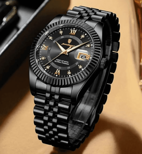 100% Original Waterproof Poedagar 910 Model Fashion Watch for Men - Luxury Watch | Sync & Switch