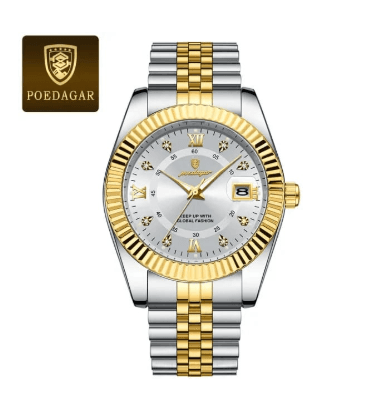 100% Original Waterproof Poedagar 910 Model Fashion Watch for Men - Luxury Watch | Sync & Switch