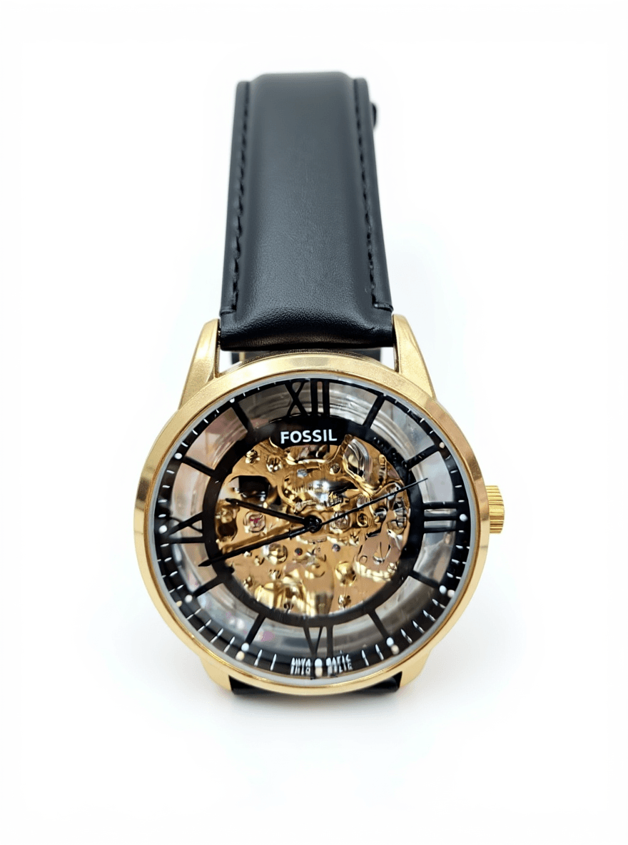 Fossil Skeleton watch with visible internal mechanics - Luxury Watch | Sync & Switch
