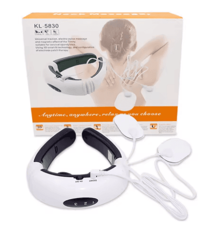 Cheap Neck and Shoulder Massager With Electrode Pads Smart Cervical Spine Care Massage Machine El...