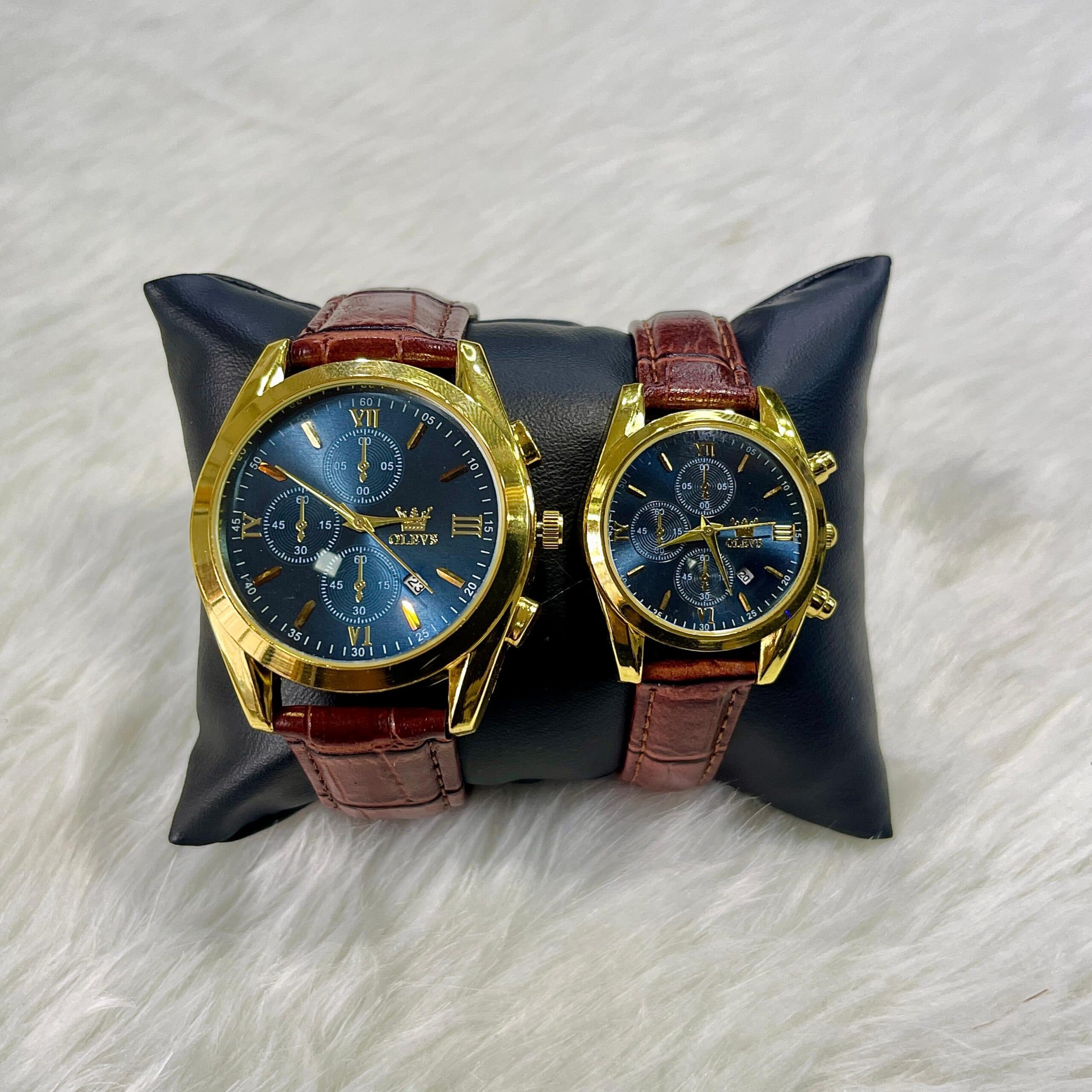 Olevs Casual Couple Watch Quartz Wrist watch - Luxury Watch | Sync & Switch
