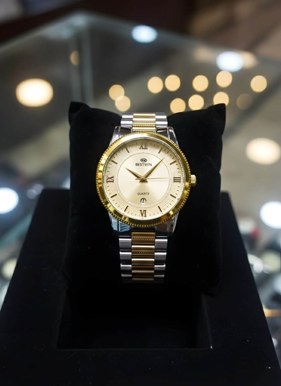 BESTWIN Premium Quartz Wrist Watch - Luxury Watch | Sync & Switch